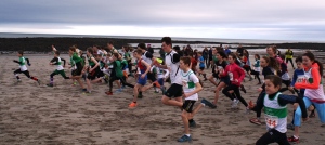 Junior cross country race at Whitesands